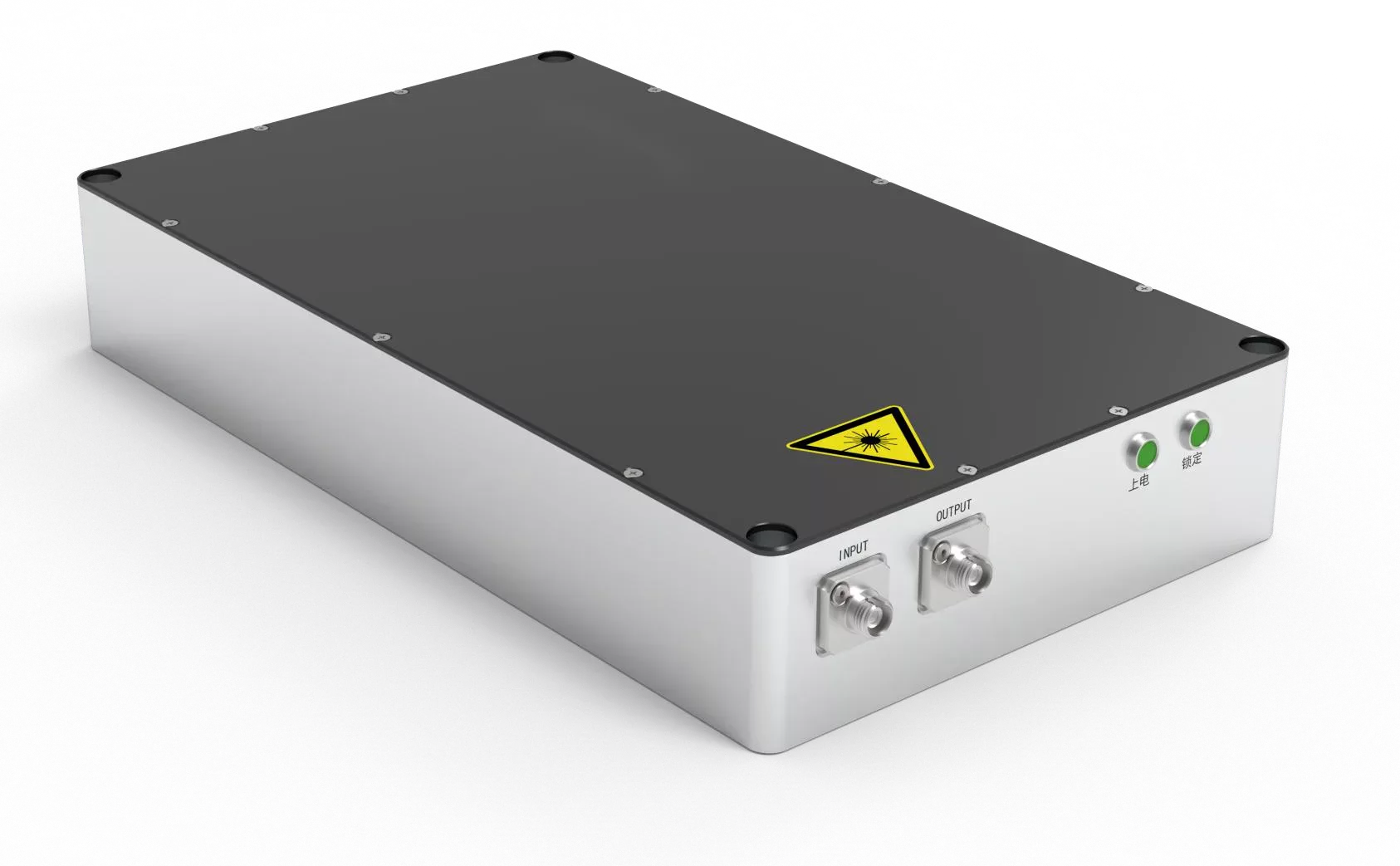 Integrated Frequency-Stabilized and Frequency-Shifted Light Source